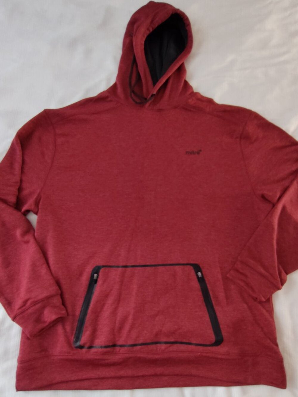 Mitre Proflow Men's Burgundy Long Sleeve Hoodie Size XL